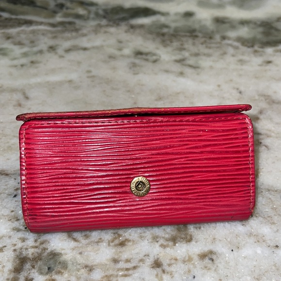 Louis Vuitton Red Epi Leather 4 Key Case - Picture 15 of 16